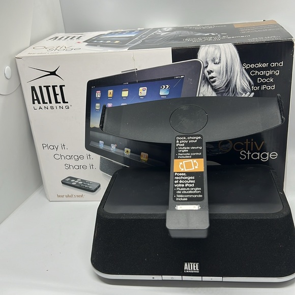 Altec Lansing Octiv Stage Speaker and Charging Dock for iPad iPhone iPod NIB - Picture 6 of 11